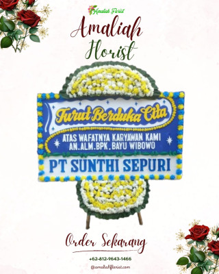 Papan Bunga Duka di Biak Barat