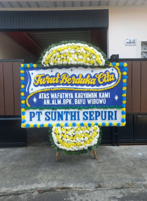 Papan Bunga Duka di Biak Barat